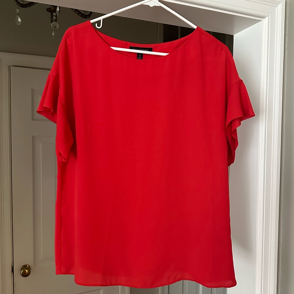 Banana Republic Women’s Blouse, color: Poppy, size S